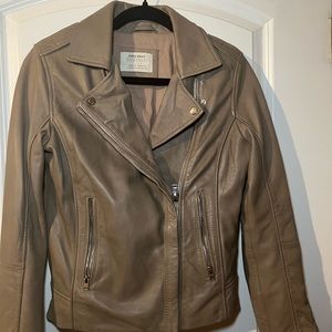 Zara leather jacket